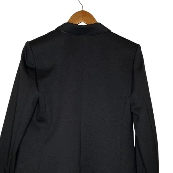 Ann Taylor Womens Tailored Career Blazer Size 8 Black Classic Timeless Office - Picture 8 of 11